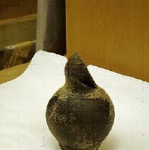 Black Bucchero Oinochoe/ Wine Pitcher